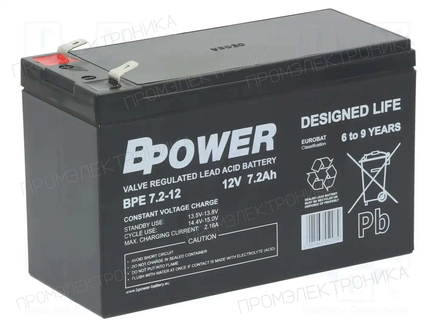 BPOWER BPE 7,2-12 T2 — Аккумуляторы кислотные