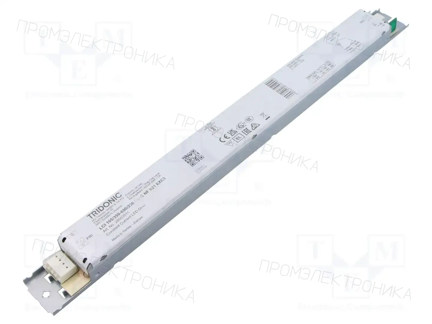 TRIDONIC LCI 105/350-600/230 FLEXC NF H21 EXC3 — Блоки питания для LED