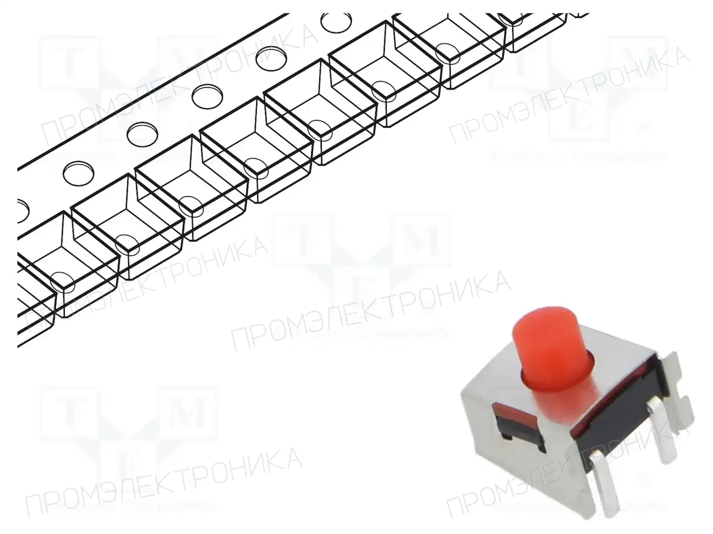 KNITTER-SWITCH TSSE 623 R-RA — Микропереключатели TACT