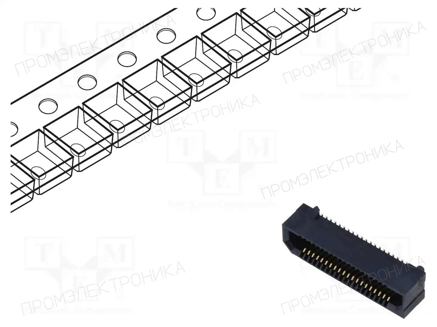 SAMTEC ERF8-020-05.0-L-DV-K-TR — Разъeмы пластина - пластина