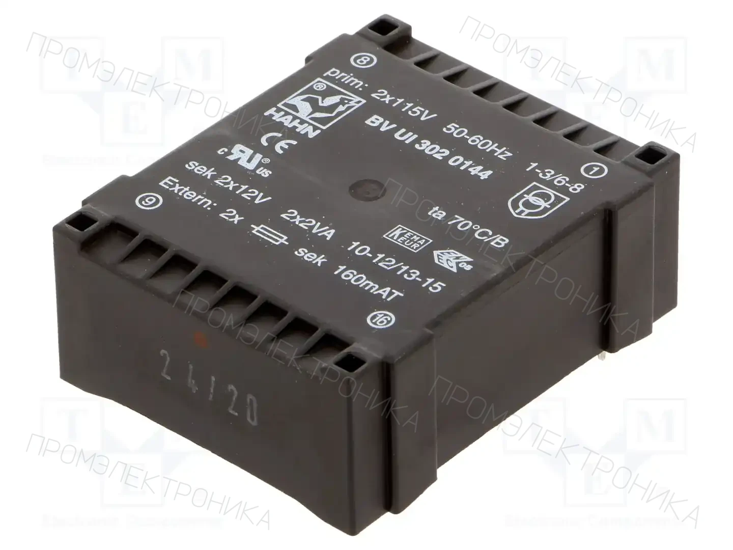 HAHN BV UI 302 0144 — Трансформаторы PCB