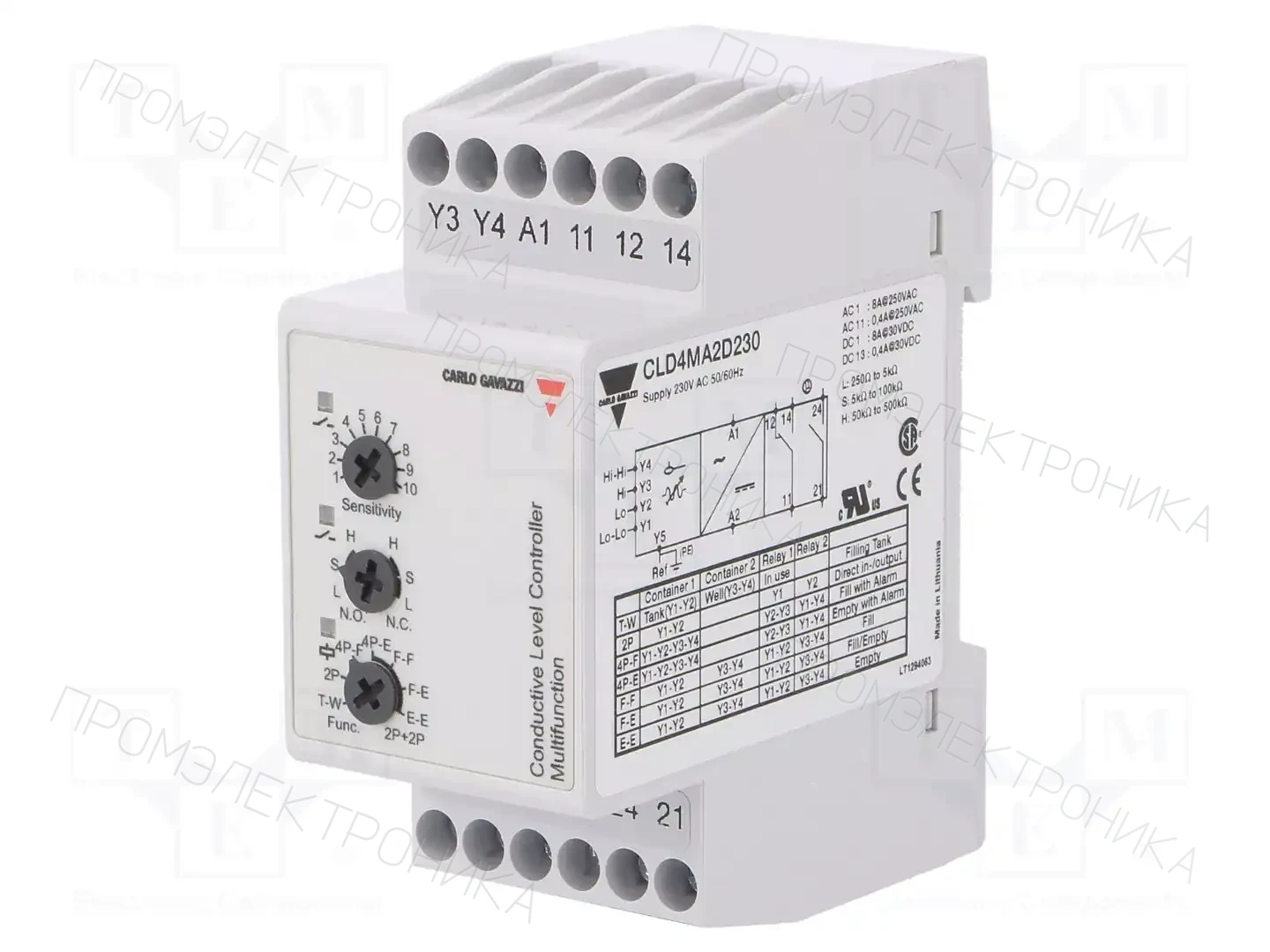 CARLO GAVAZZI CLD4MA2D230 — Контрольные реле