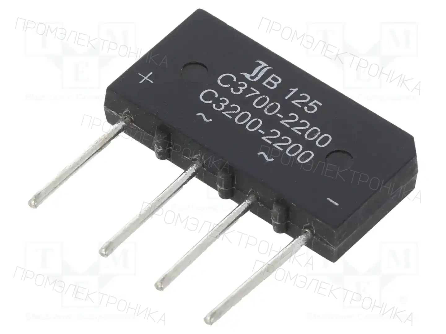 DIOTEC SEMICONDUCTOR B125C3700A — Однофазные мосты диодные плоские