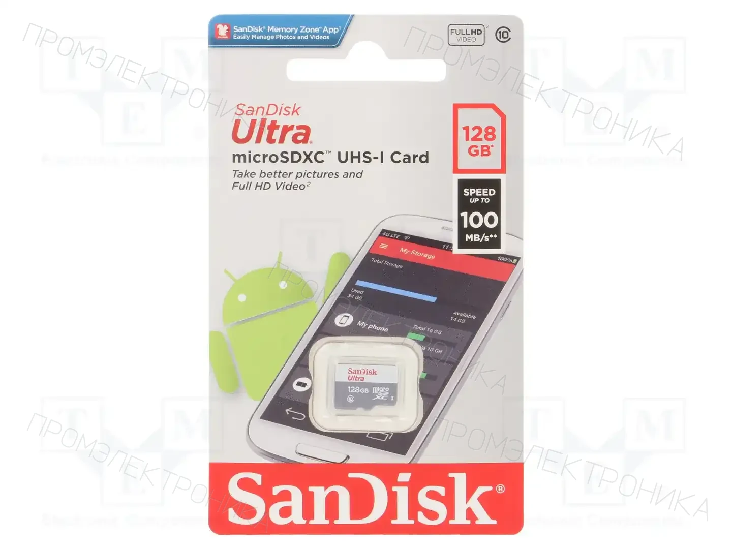 SANDISK SDSQUNR-128G-GN3MN — Карты памяти