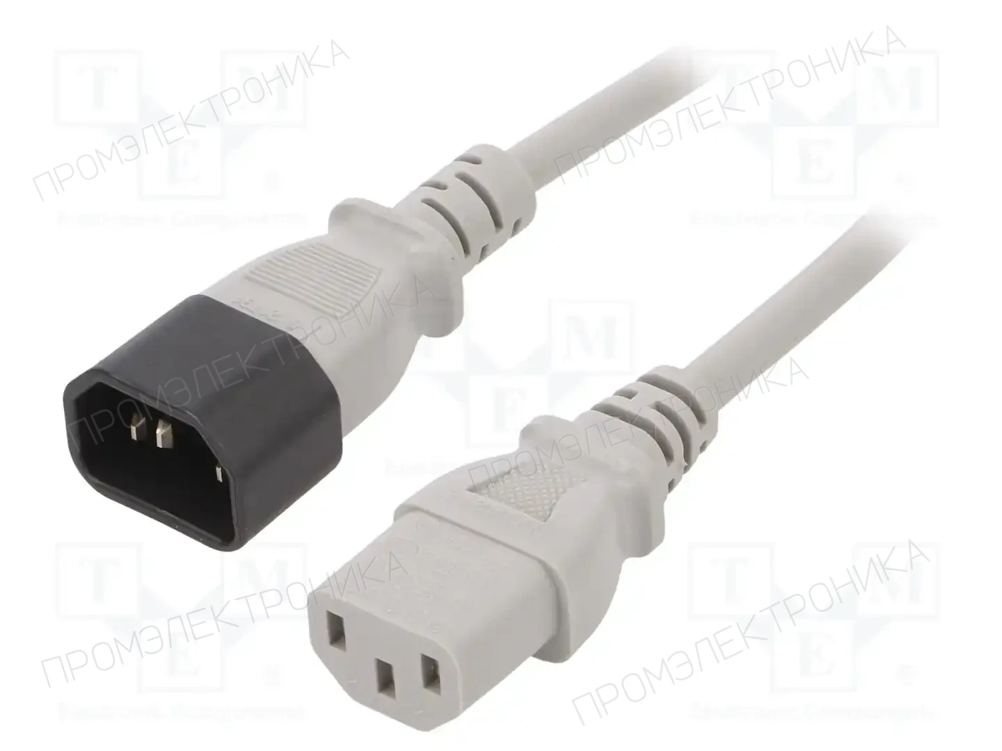 LIAN DUNG LT-602+501 H05VV-F 0.75/3C GRY 0.5M — Кабели питания компьютерные и универс