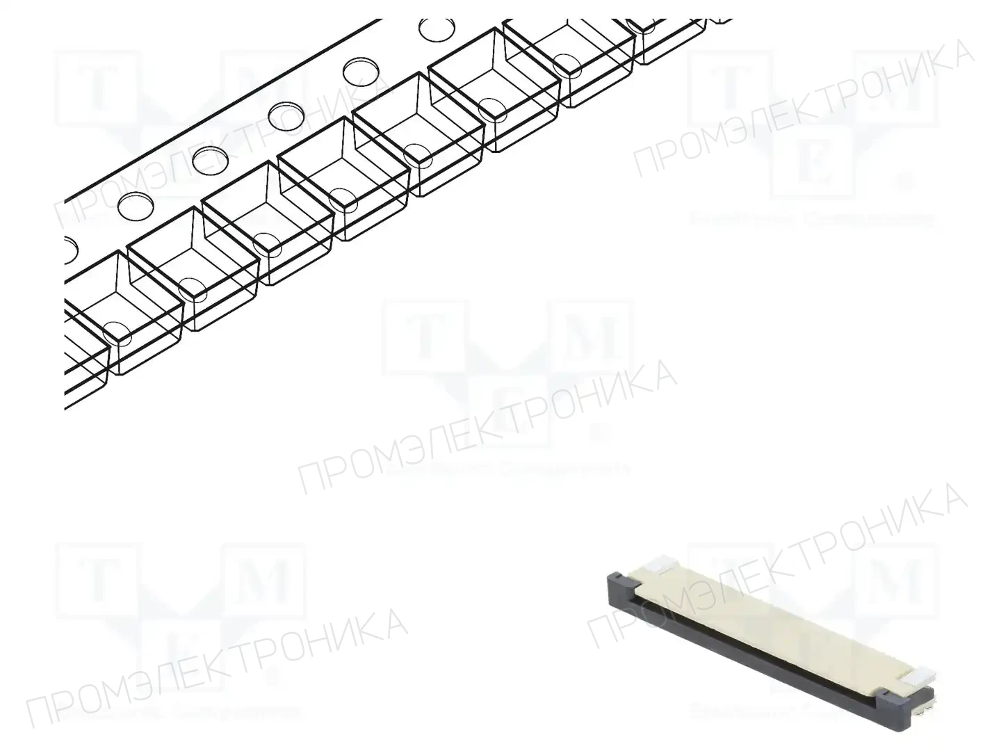CONNFLY DS1020-07-22VBT1B-R — Разъeмы FFC/FPC растр 1,00мм
