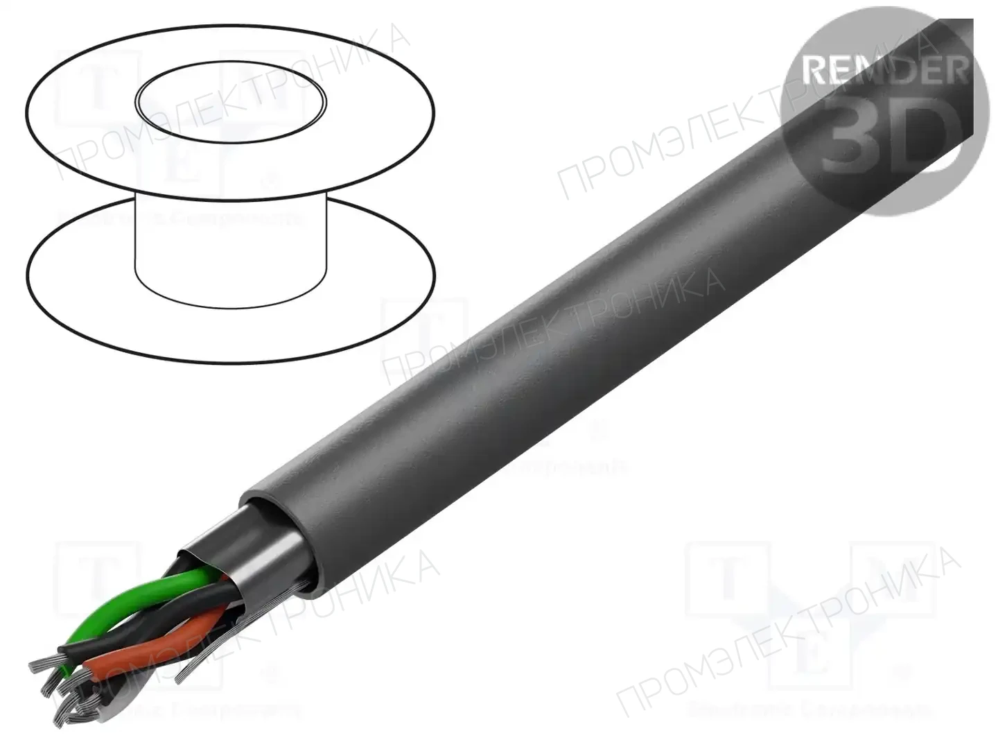 ALPHA WIRE 6388 SL001 — Провода многожильные экранированные