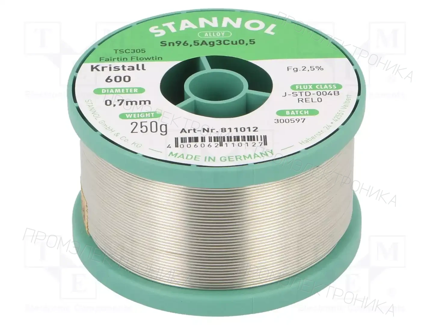 STANNOL 811012 — Паяльные провода бессвинцовые