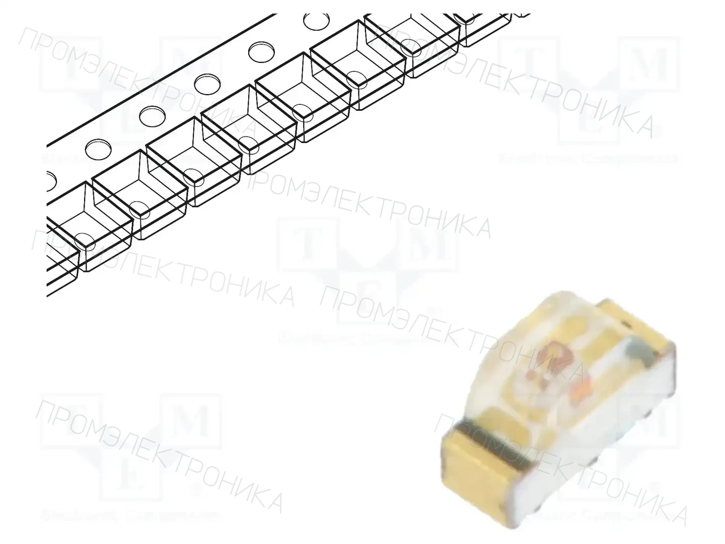 BROADCOM (AVAGO) HSMD-C120 — Светодиоды SMD цветные
