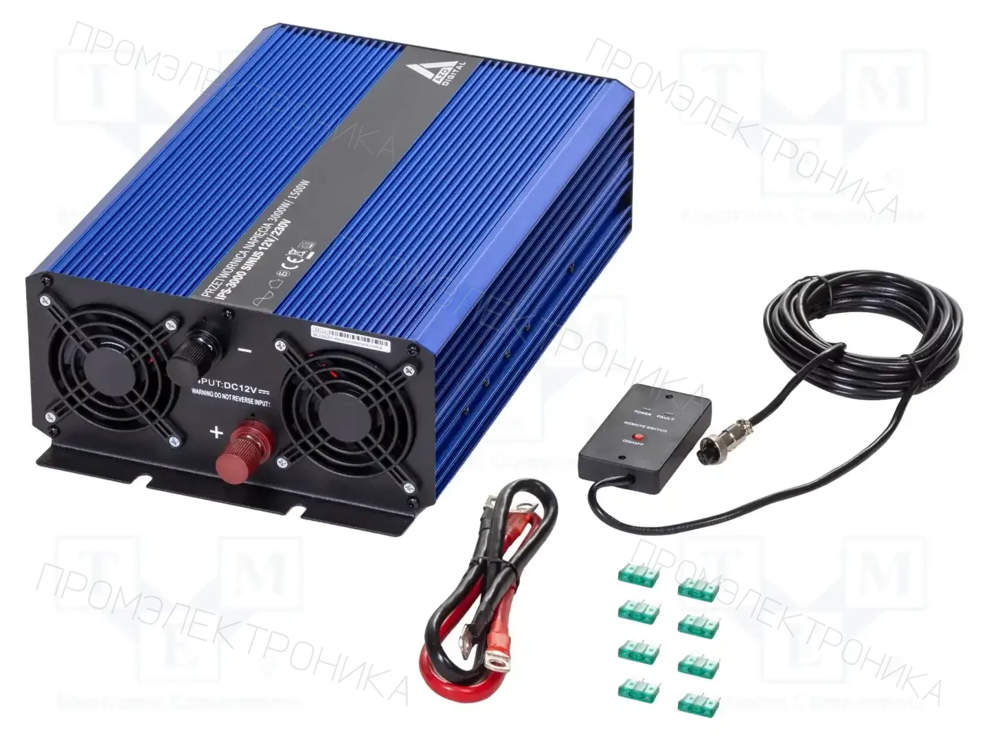 AZO DIGITAL IPS-3000S 12V/230V — Автомобильные преобразователи напряжения