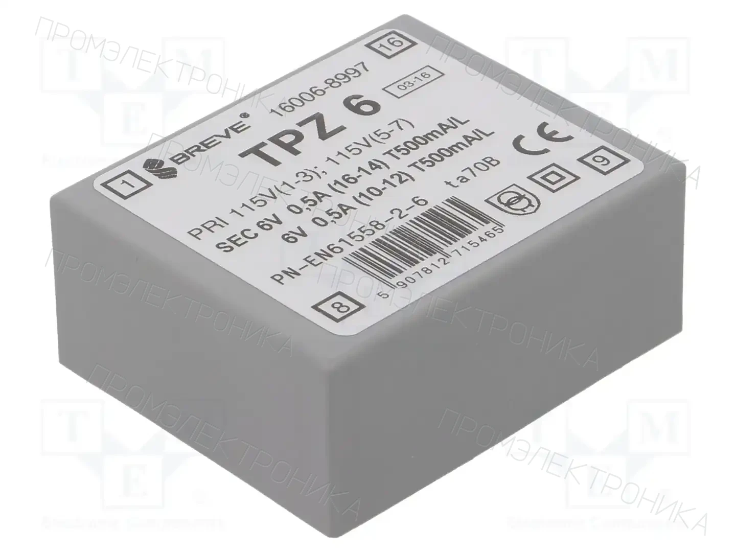 BREVE TUFVASSONS 16006-8997 — Трансформаторы PCB