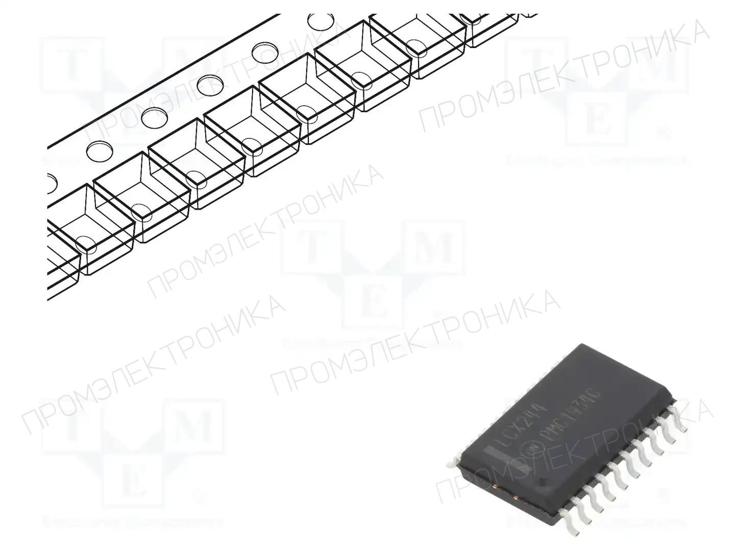 onsemi MC74LCX244DWG — Буферы, передатчики, контроллеры