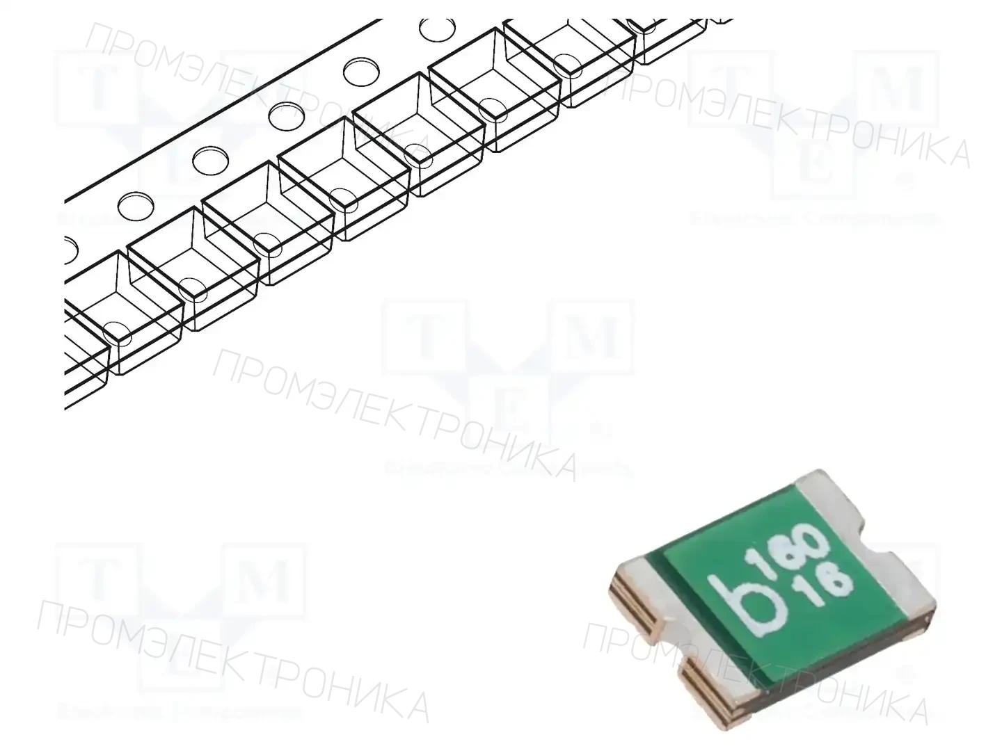 BEL FUSE 0ZCG0160BF2C — Предохранители полимерные SMD