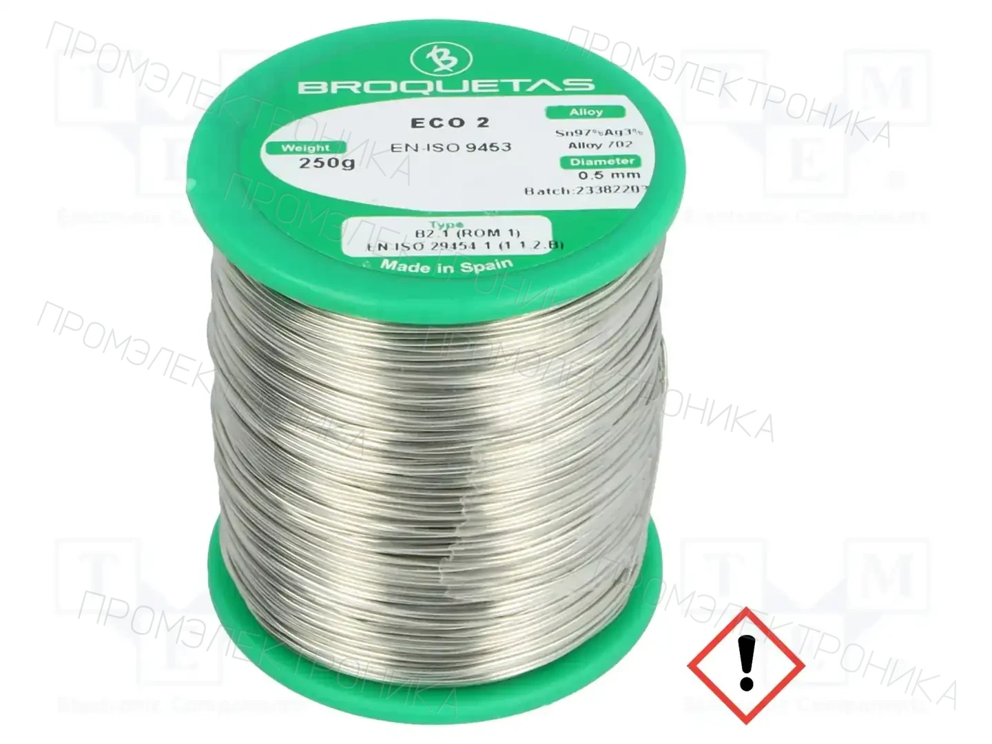 BROQUETAS ECO2 B2.1 0,5MM 250GR — Паяльные провода бессвинцовые