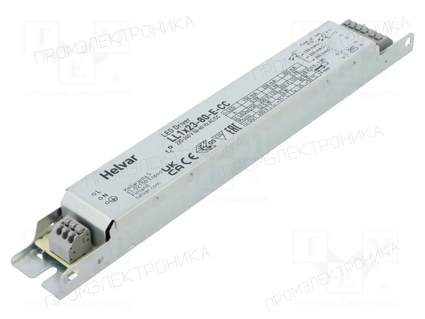 HELVAR LL 1X23-80-E-CC — Блоки питания для LED