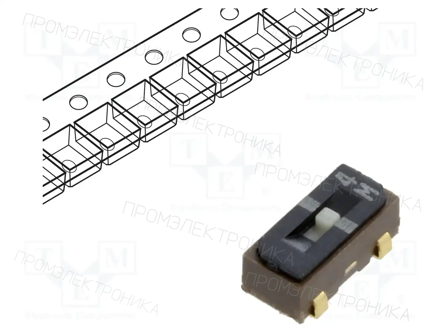 Nidec Copal Electronics CJS-1200TA1 — Переключатели ползунковые