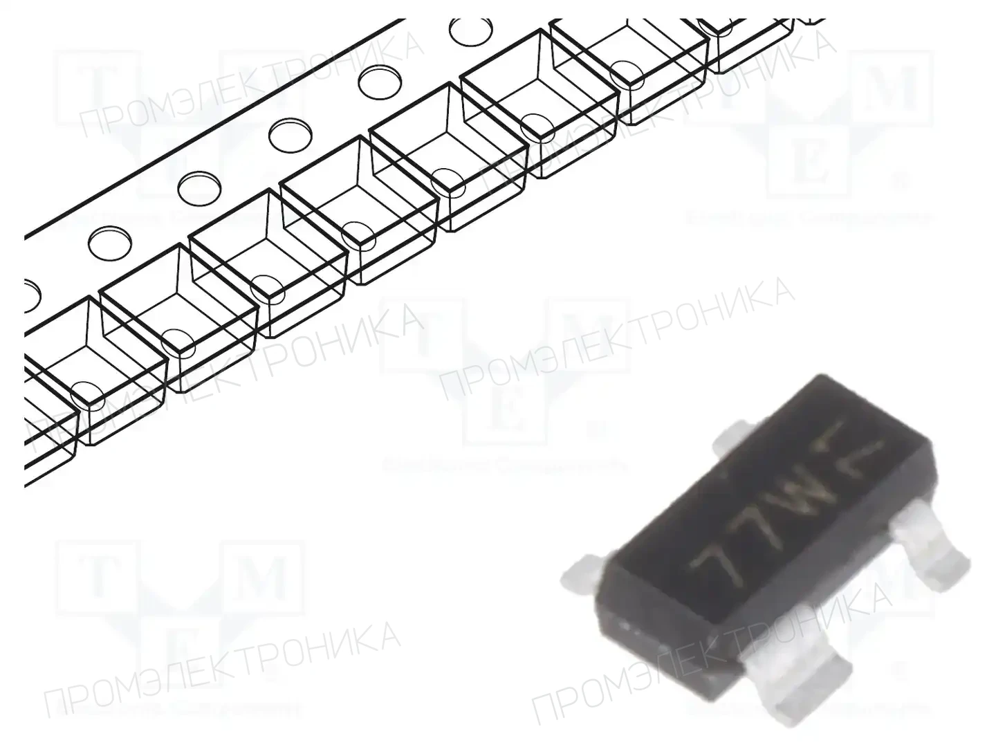 NEXPERIA BAS70-07,215 — Диоды Шотки SMD