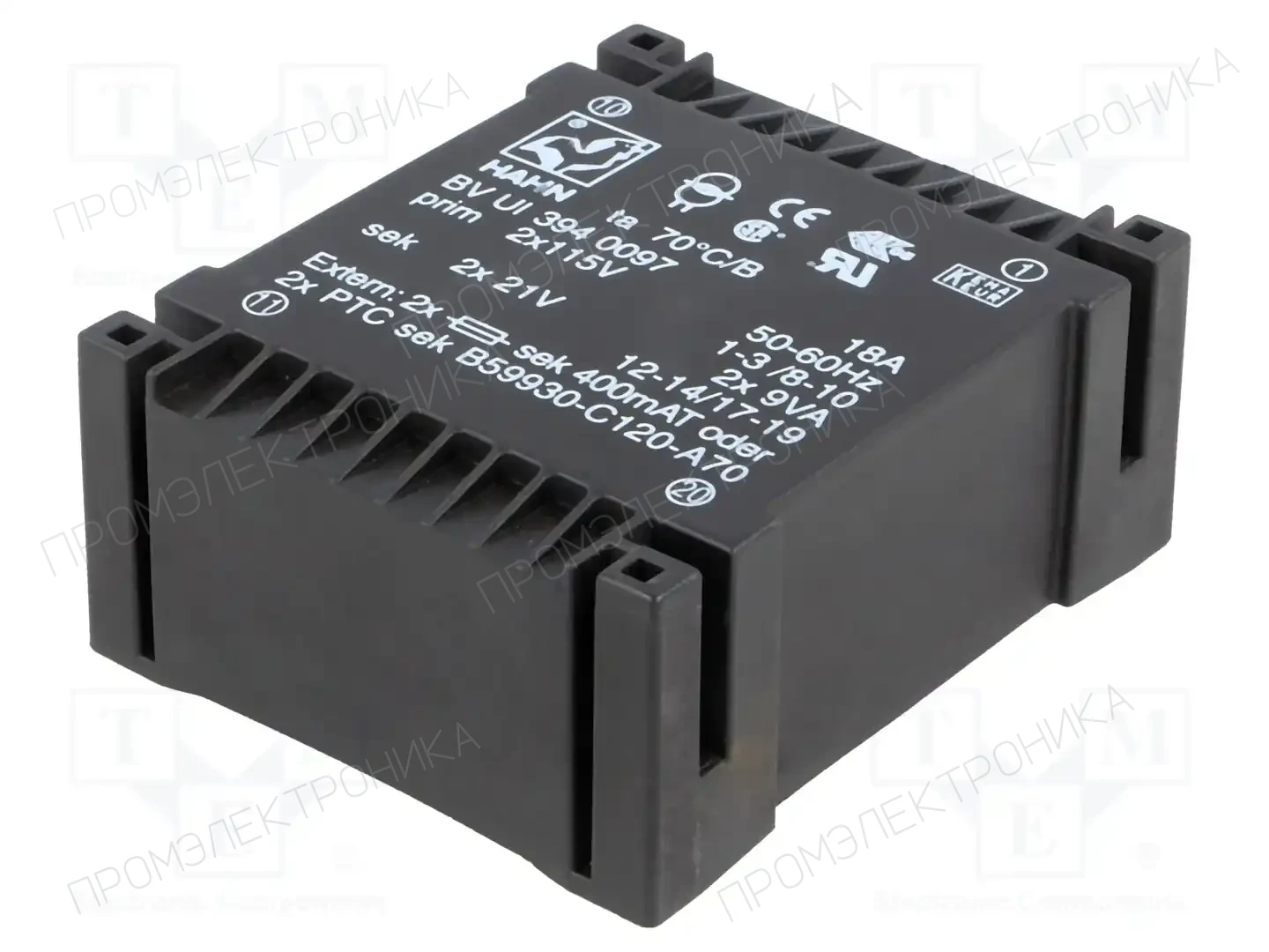 HAHN BV UI 394 0097 — Трансформаторы PCB