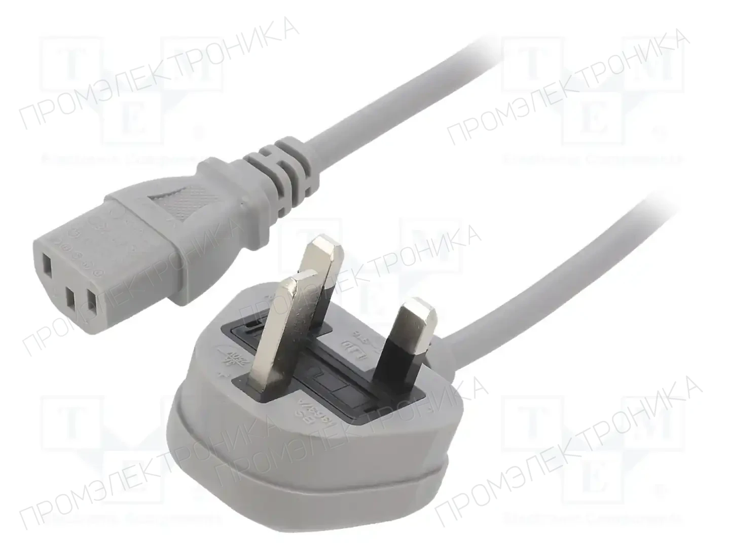 LIAN DUNG LT-318(3A)+501 3X0.75 GRY 1.5M — Кабели питания компьютерные и универс