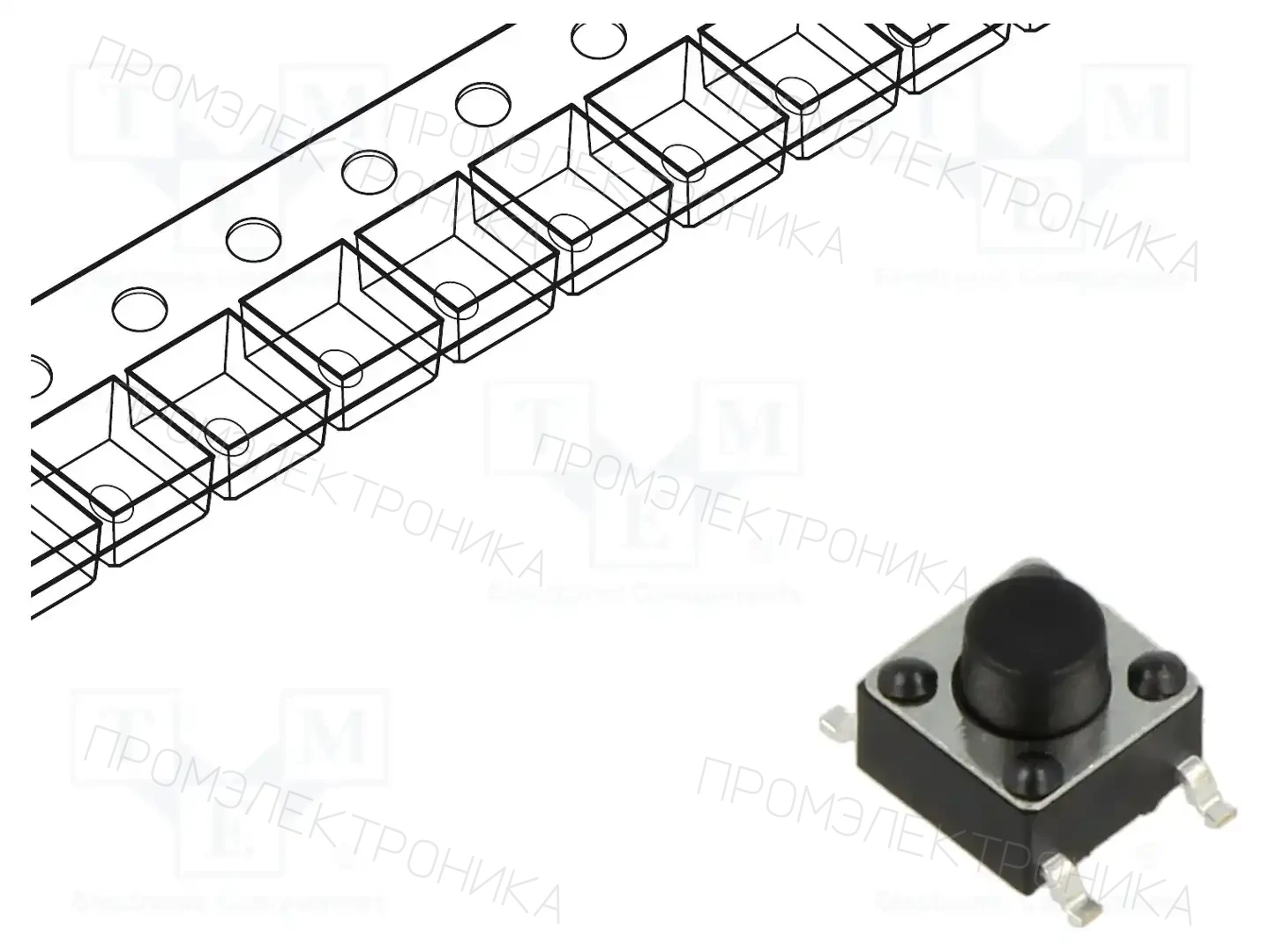 CONNFLY DS1042-03-118KKR25010 — Микропереключатели TACT