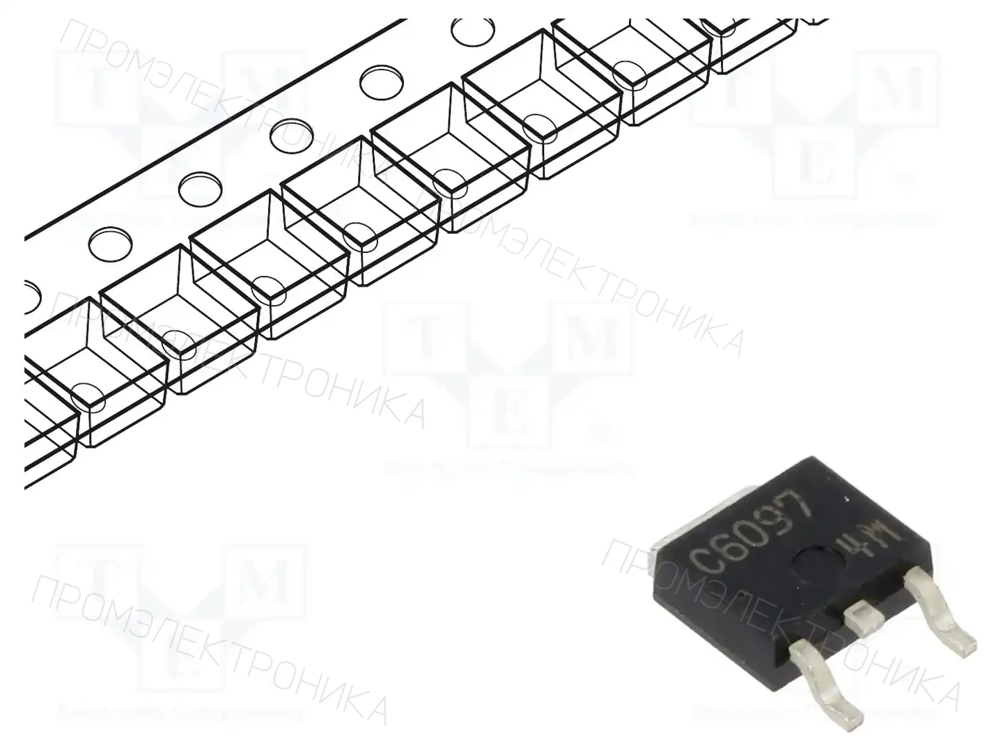 onsemi 2SC6097-TL-E — Транзисторы NPN SMD