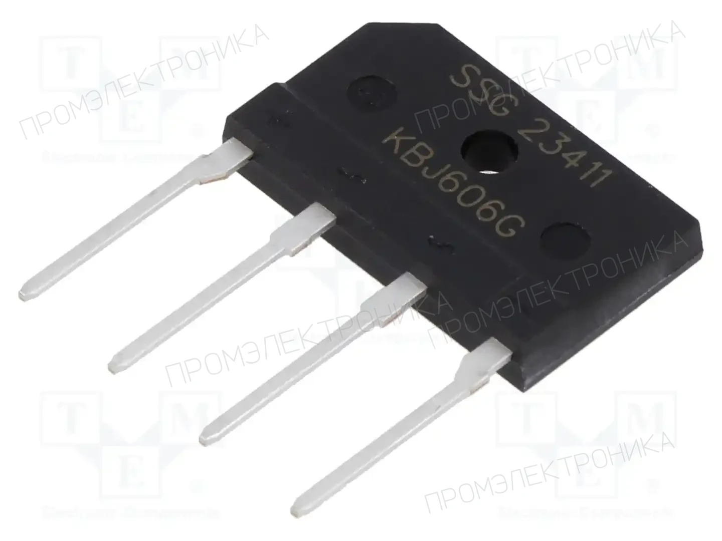 SMC DIODE SOLUTIONS KBJ606GTB — Однофазные мосты диодные плоские