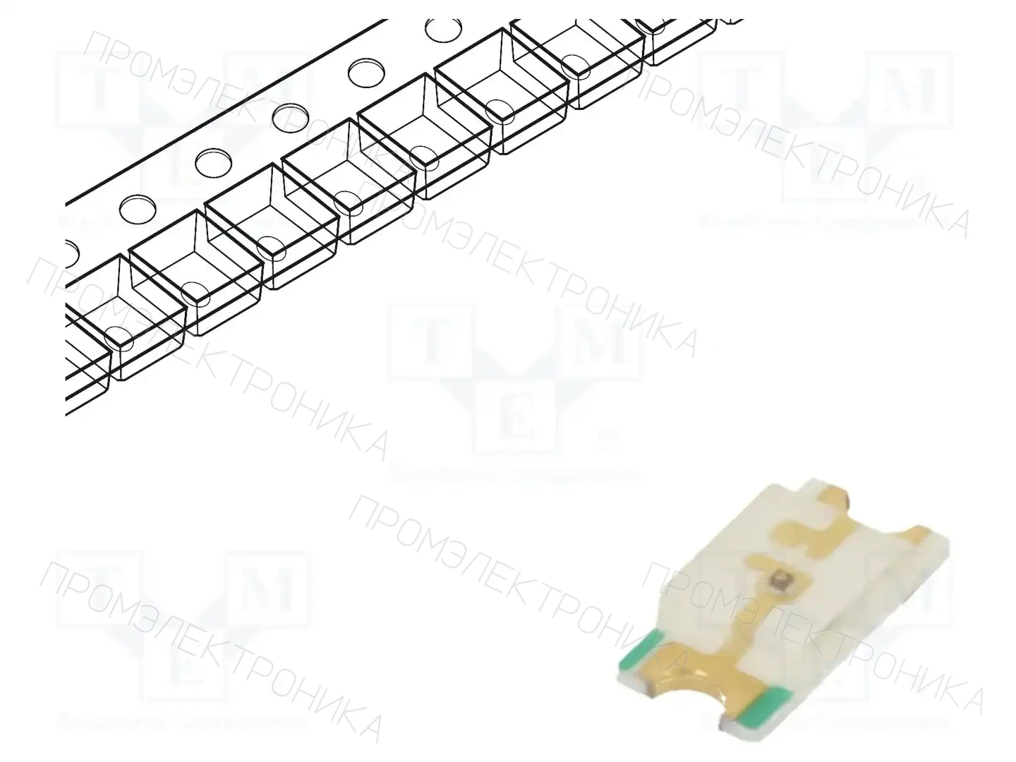 DIALIGHT 598-8270-107F — Светодиоды SMD цветные