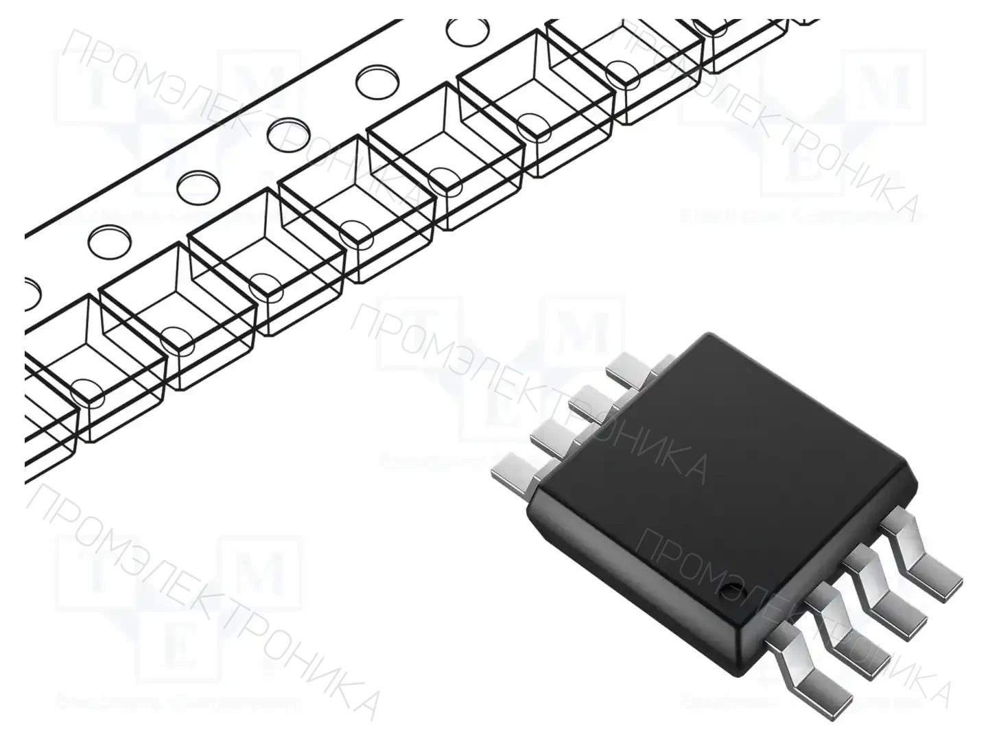 Texas Instruments UC3844D8TR — Регуляторы напряжения - микросхемы ШИМ