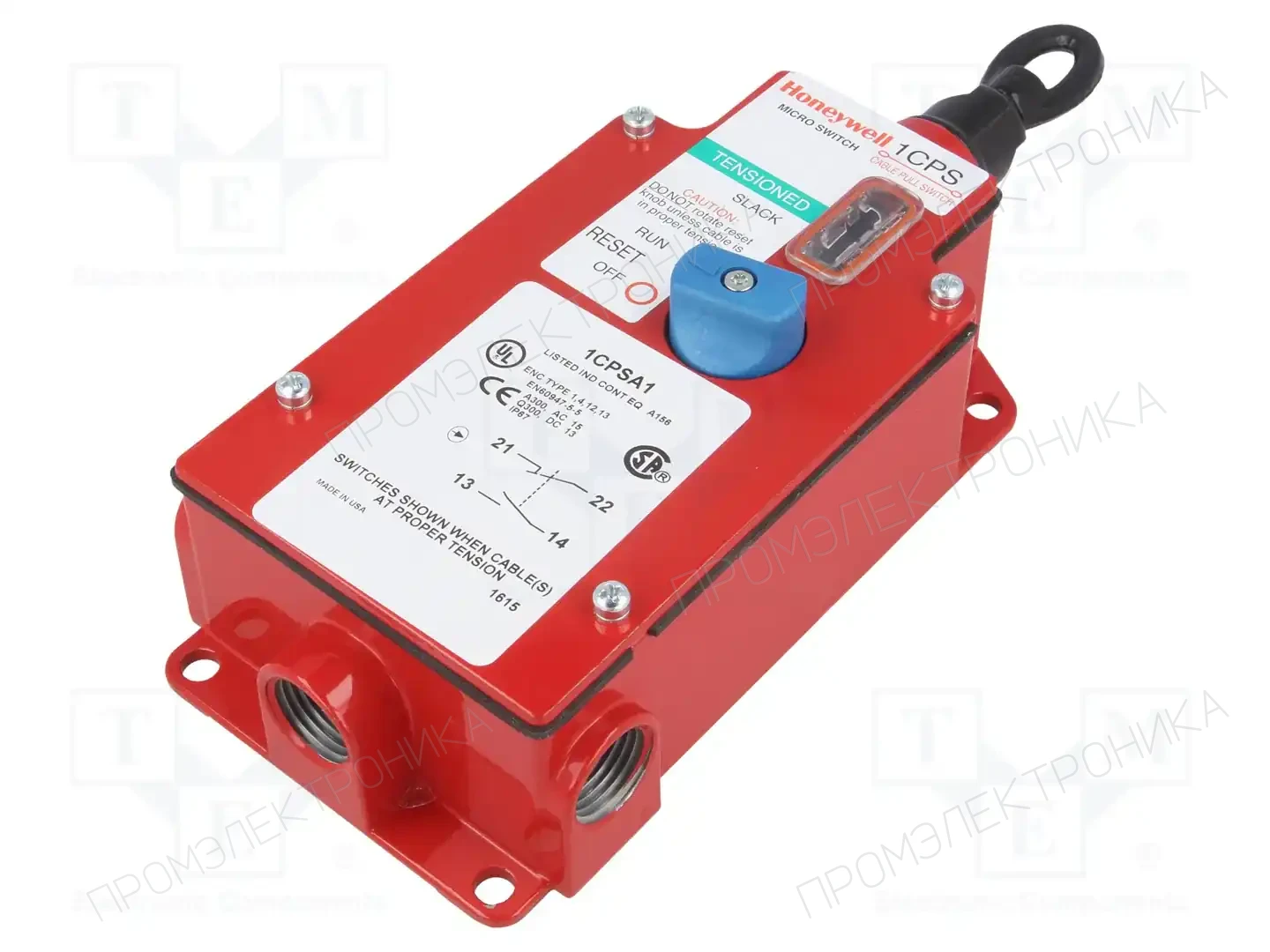 Honeywell 1CPSA1 — Выключатели безопасности шнуровые