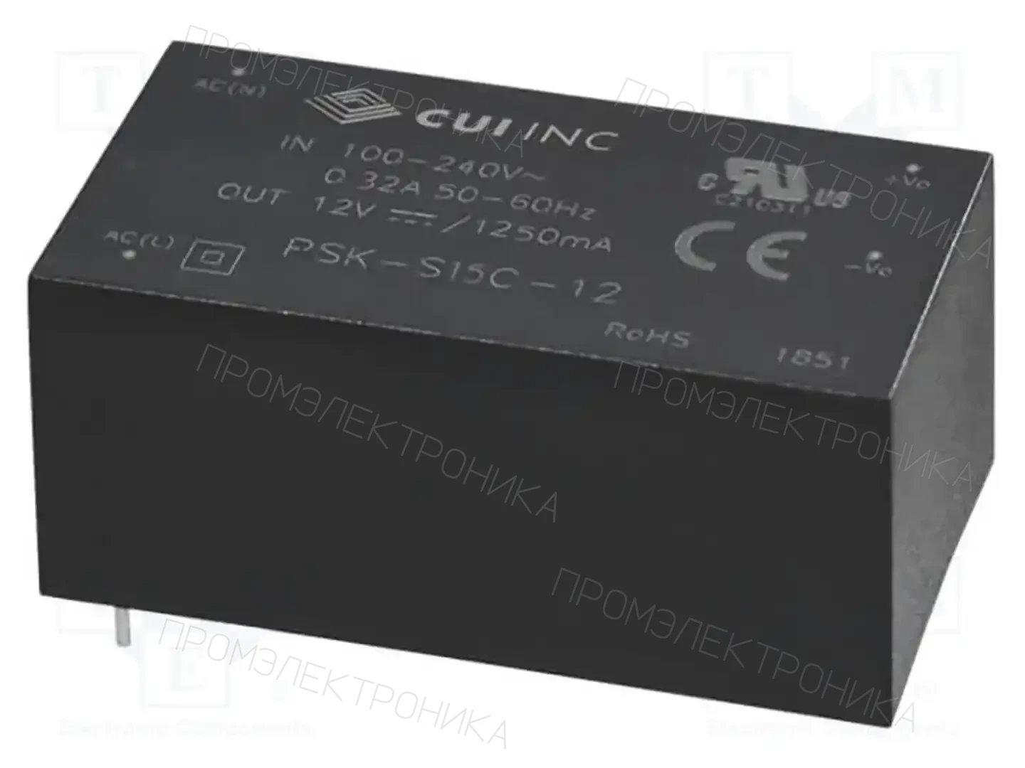 BEL PSK-S15C-12 — Преобразователи AC/DC для PCB