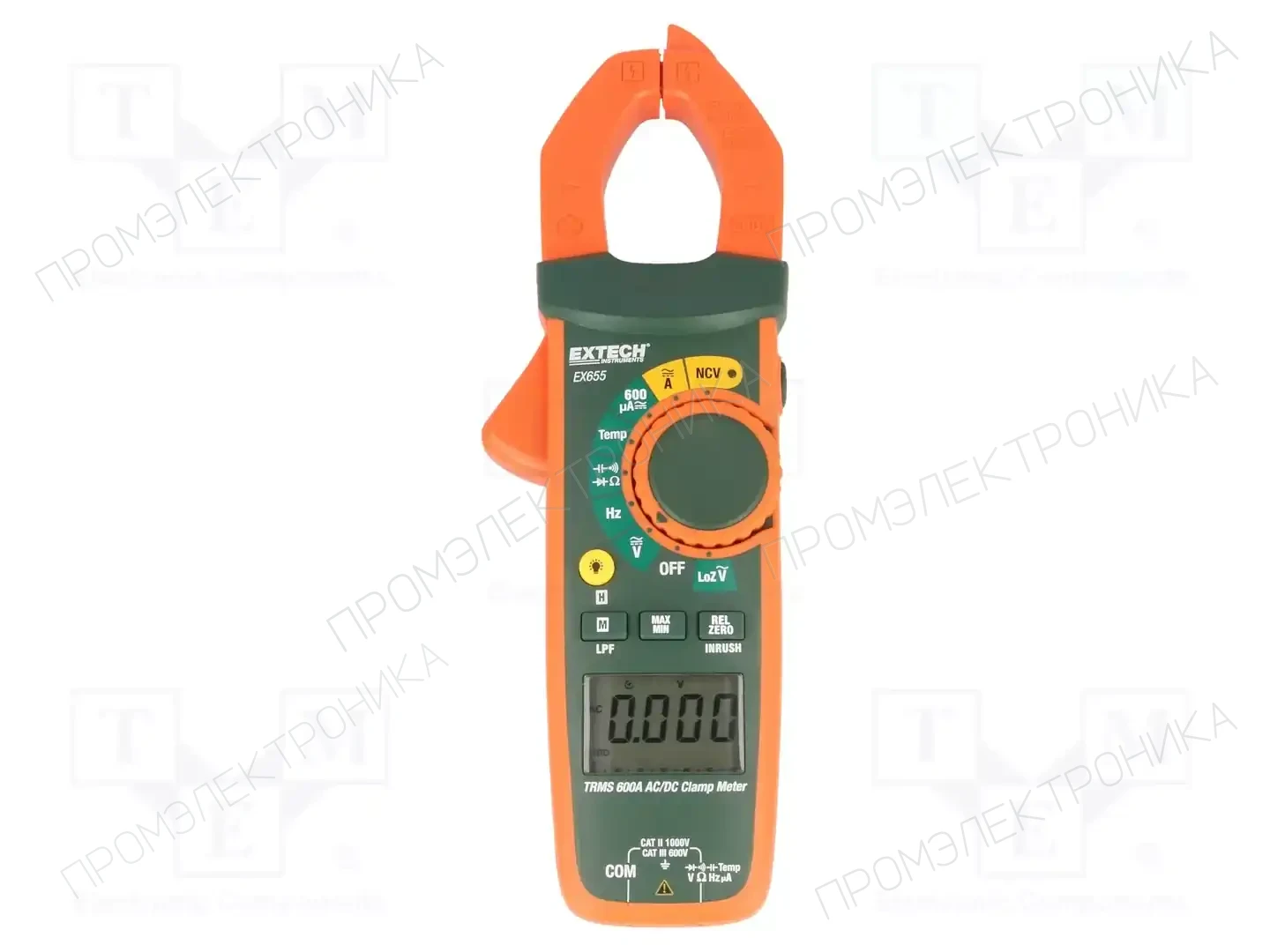 EXTECH EX655 — Измерители и клещевые насадки AC/DC