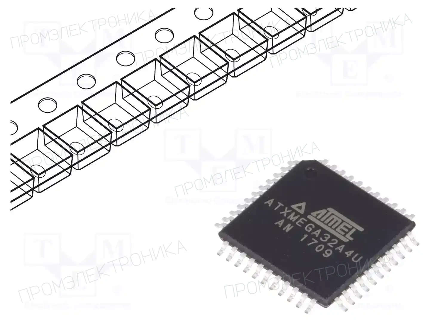 Microchip Technology ATXMEGA32A4U-AN — Линейка AVR 8-bit