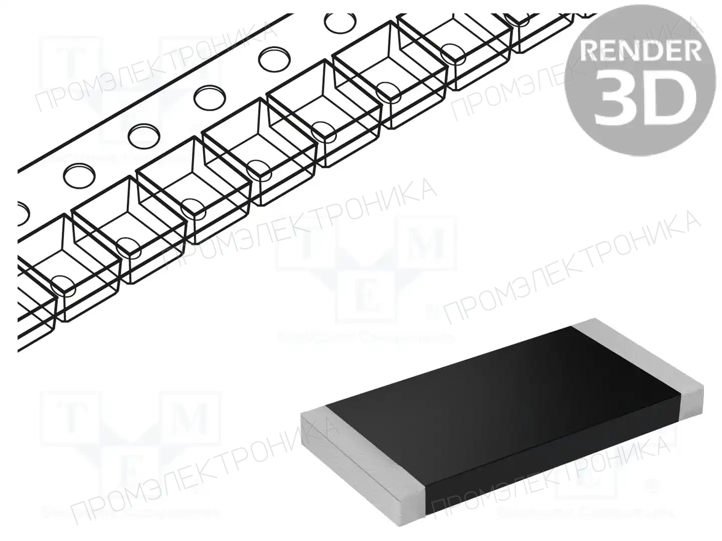 Viking AR03BTN1241 — Резисторы SMD