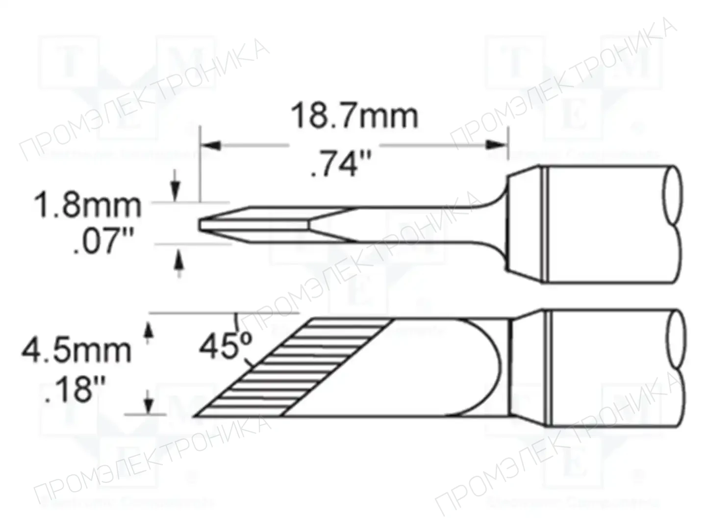 METCAL SFV-DRK45AR — Жала паяльников