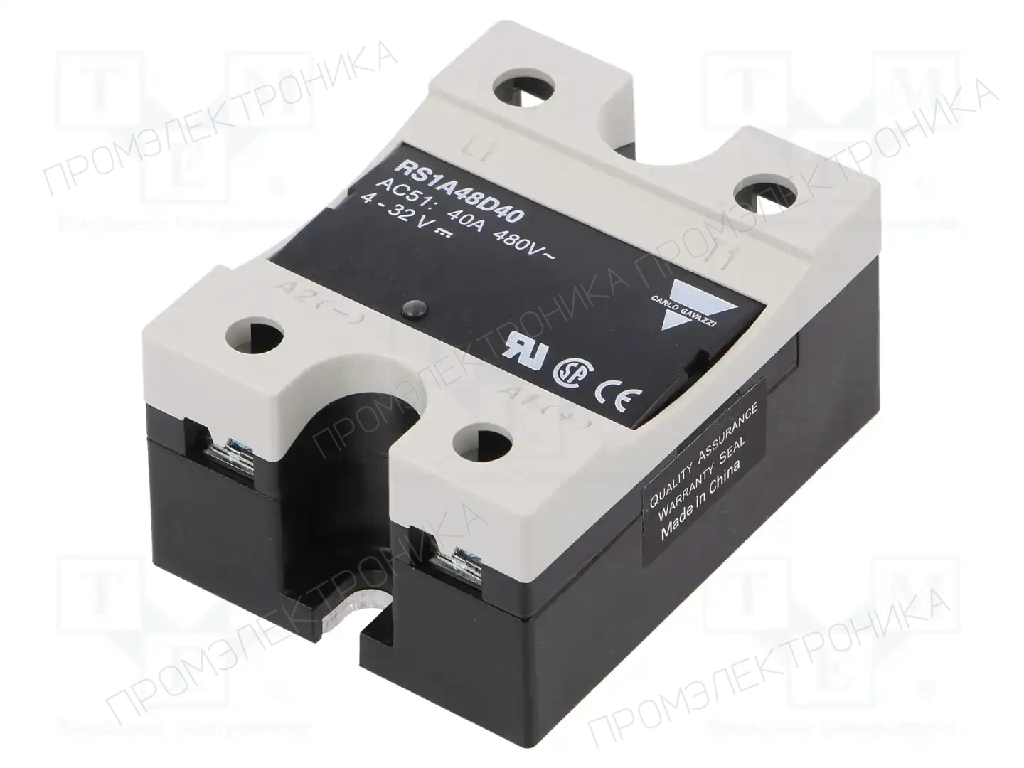 CARLO GAVAZZI RS1A48D40 — Реле SSR однофазные