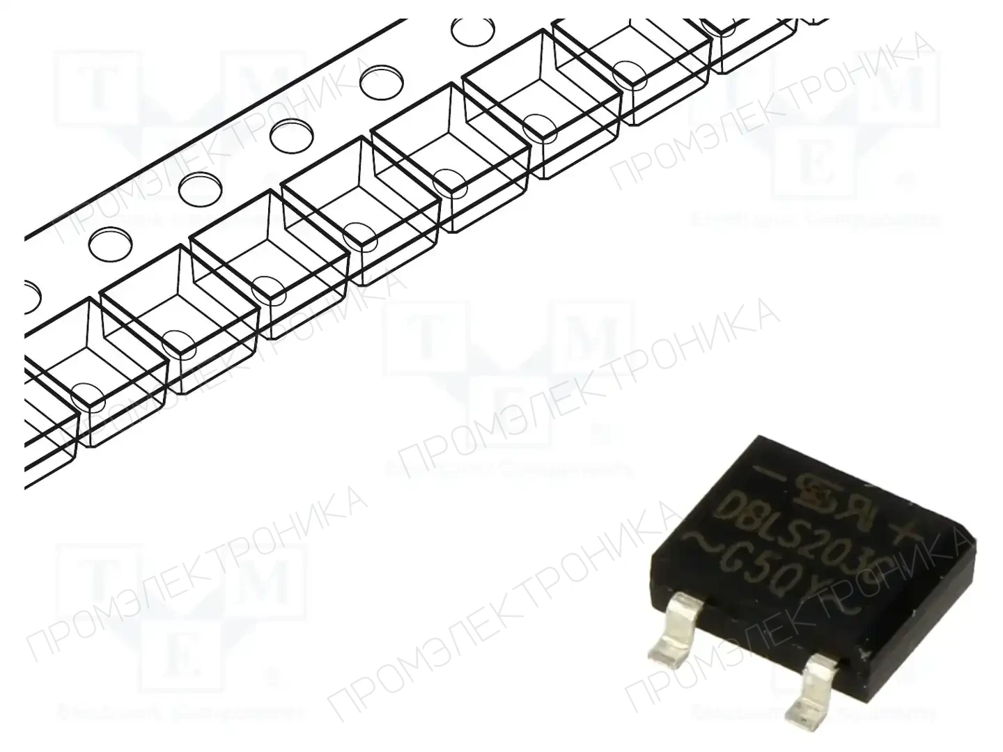 TAIWAN SEMICONDUCTOR DBLS203G — Однофазные мосты диодные SMD/THT
