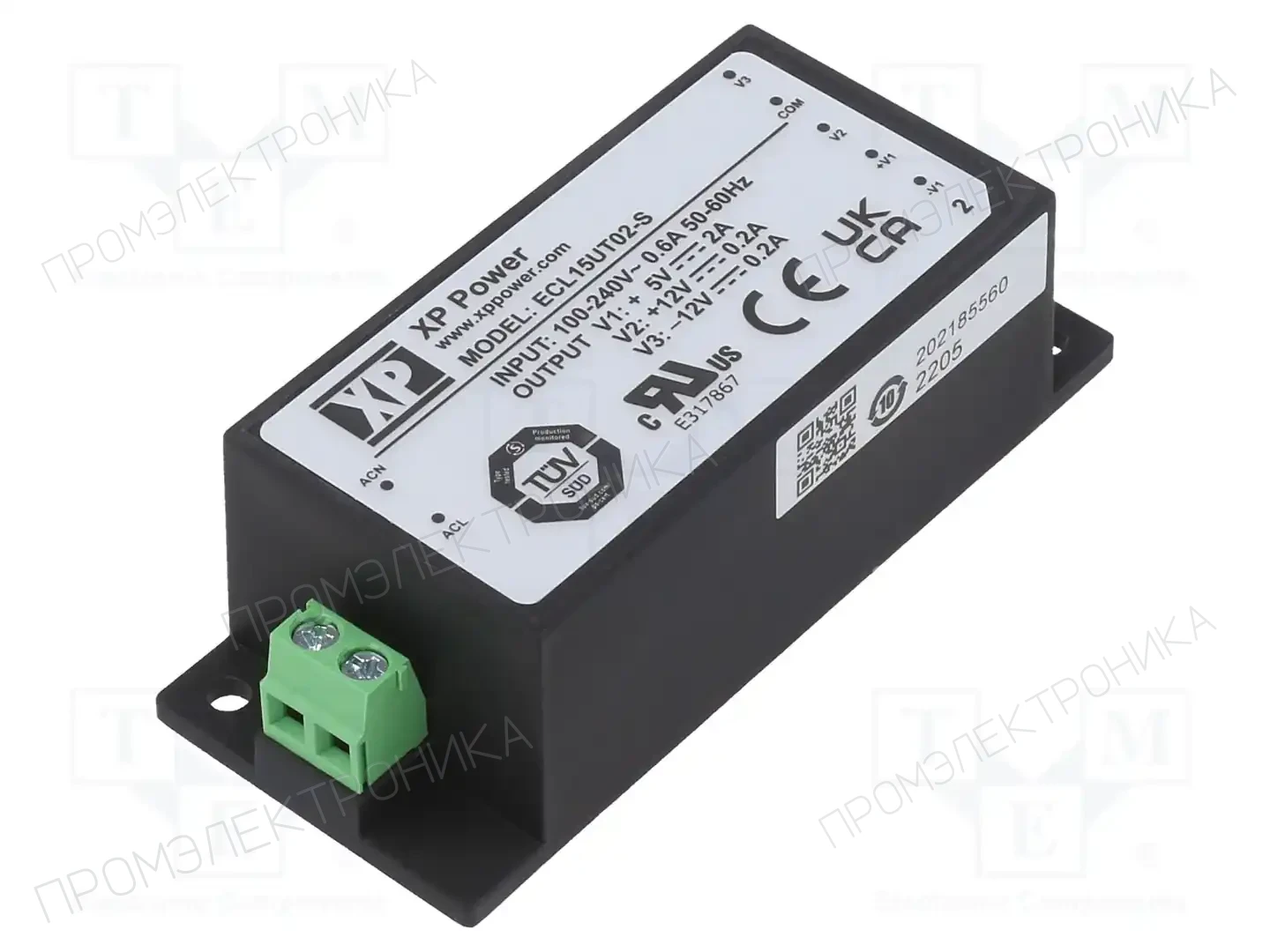 XP POWER ECL15UT02-S — Открытые блоки питания