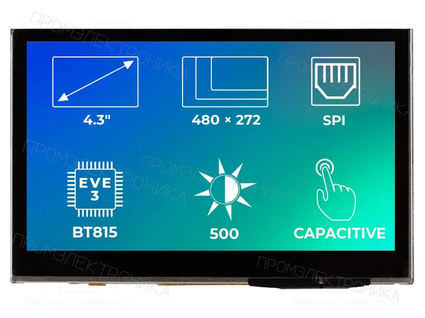 Riverdi SM-RVT43ALBNWC00 — Интеллигентные дисплеи