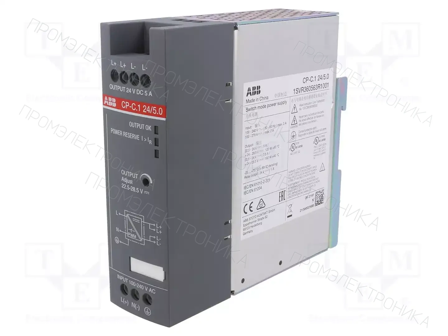 ABB 1SVR360563R1001 — Блоки питания на DIN-рейку