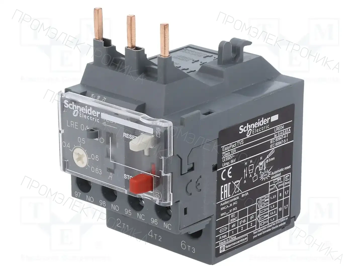 SCHNEIDER ELECTRIC LRE04 — Контакторы - дополнительное оборудование
