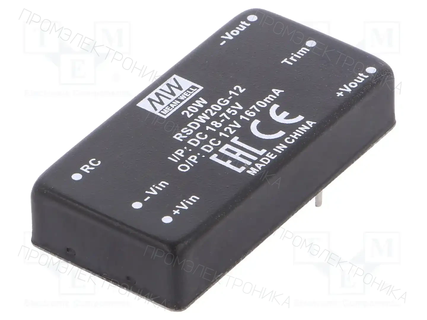 MEAN WELL RSDW20G-12 — Преобразователи DC/DC