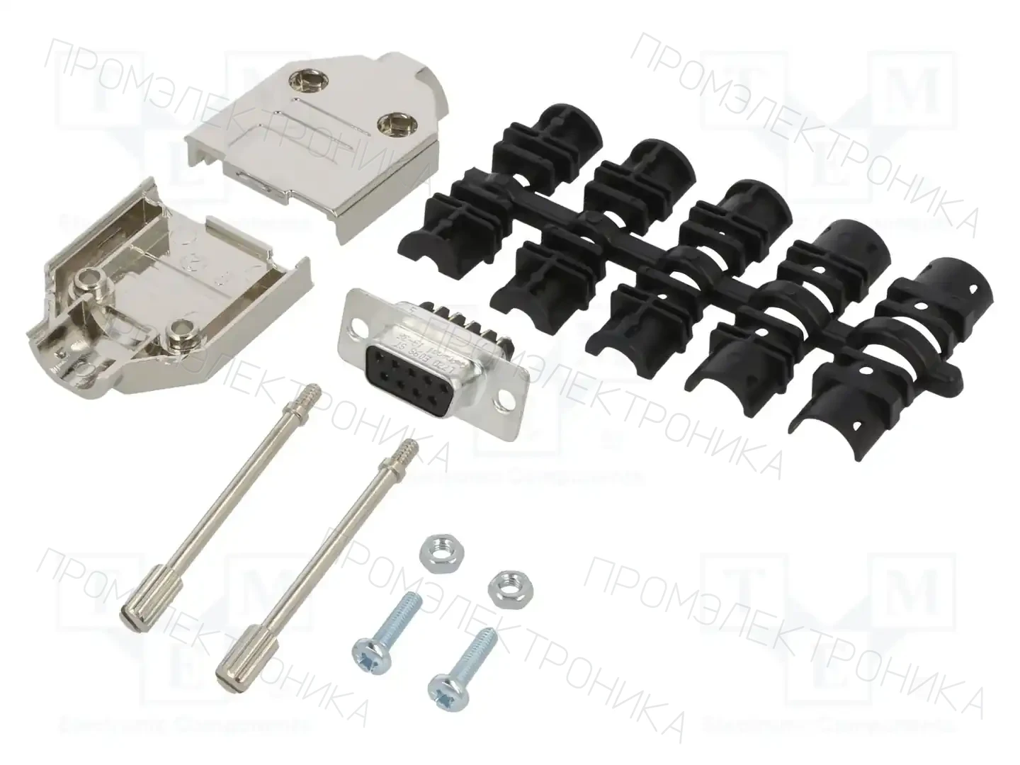 AMPHENOL COMMUNICATIONS SOLUTIONS L17DTPK-M-09+L77DE09SST — Комплектные штекеры D-Sub
