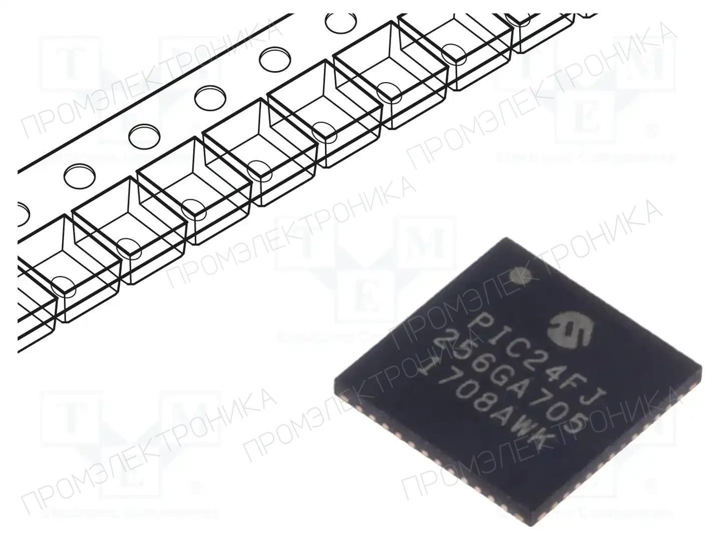 Microchip Technology PIC24FJ256GA705-I/M4 — Линейка PIC 16-bit