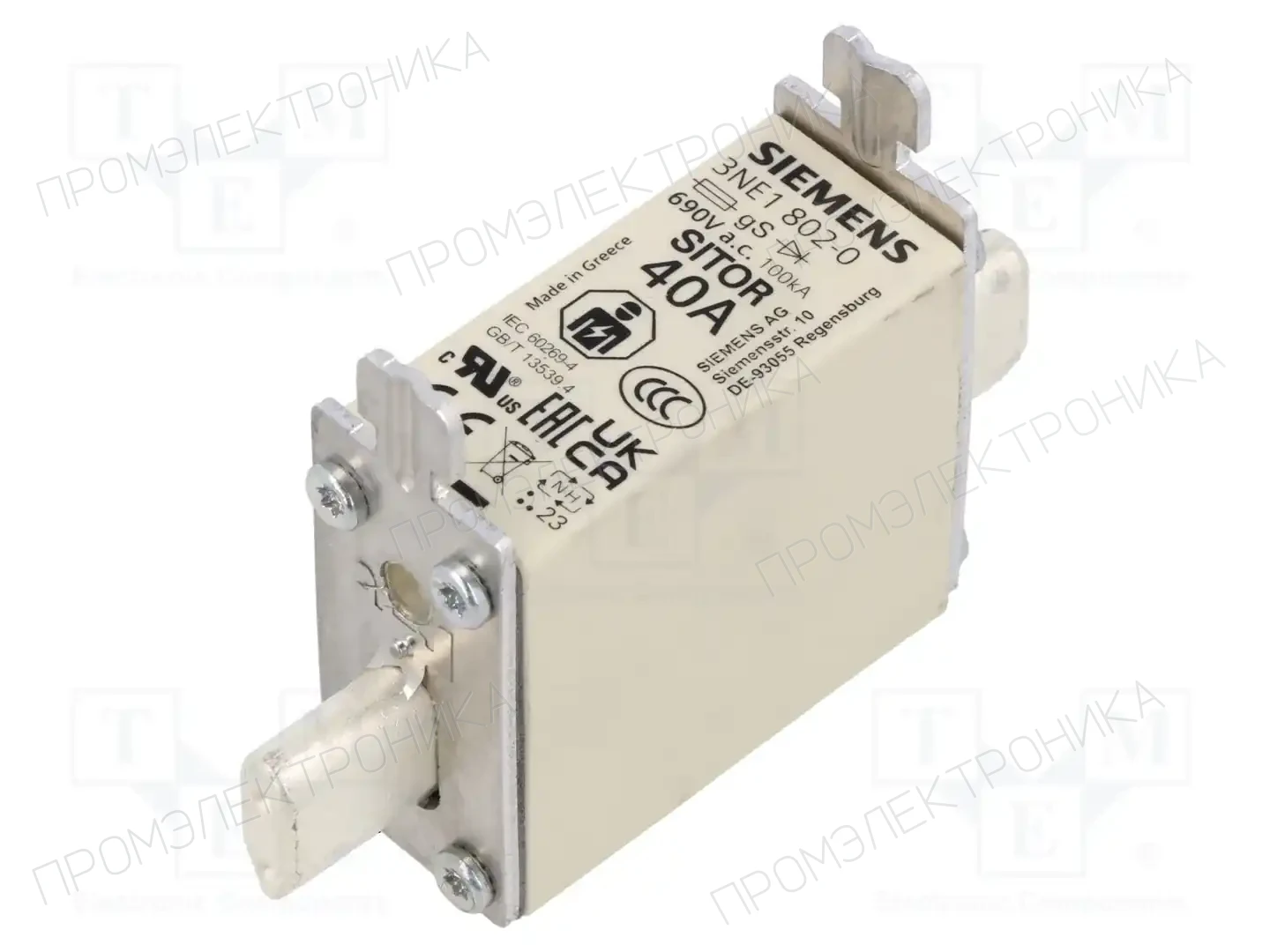 SIEMENS 3NE1 802-0 — Предохранители NH