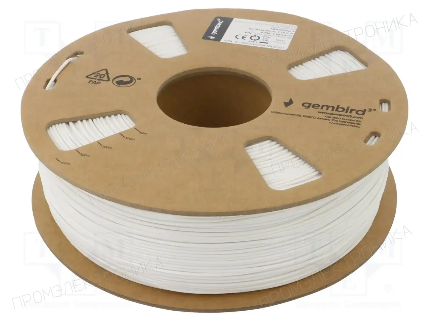 GEMBIRD 3DP-ASA1.75-01-W — Принтеры 3D и аксессуары