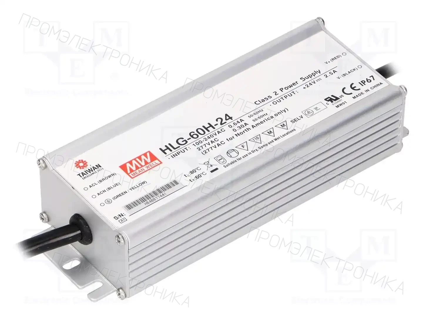 MEAN WELL HLG-60H-24 — Блоки питания для LED