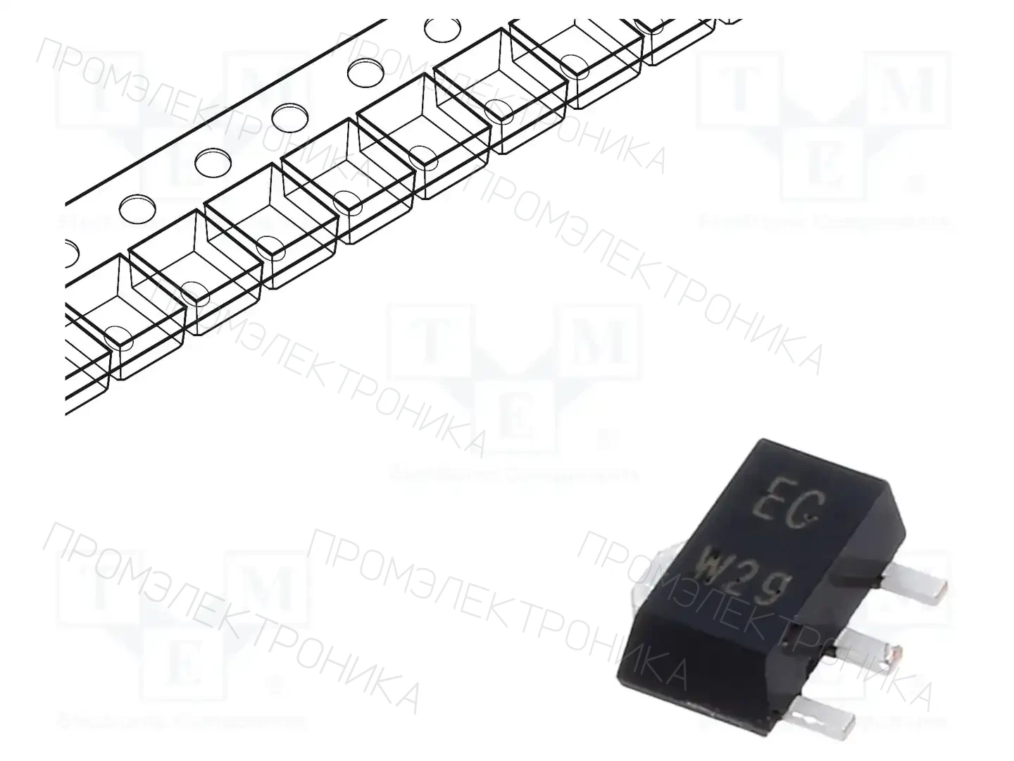 NEXPERIA BCV49,115 — Транзисторы Дарлингтона NPN SMD