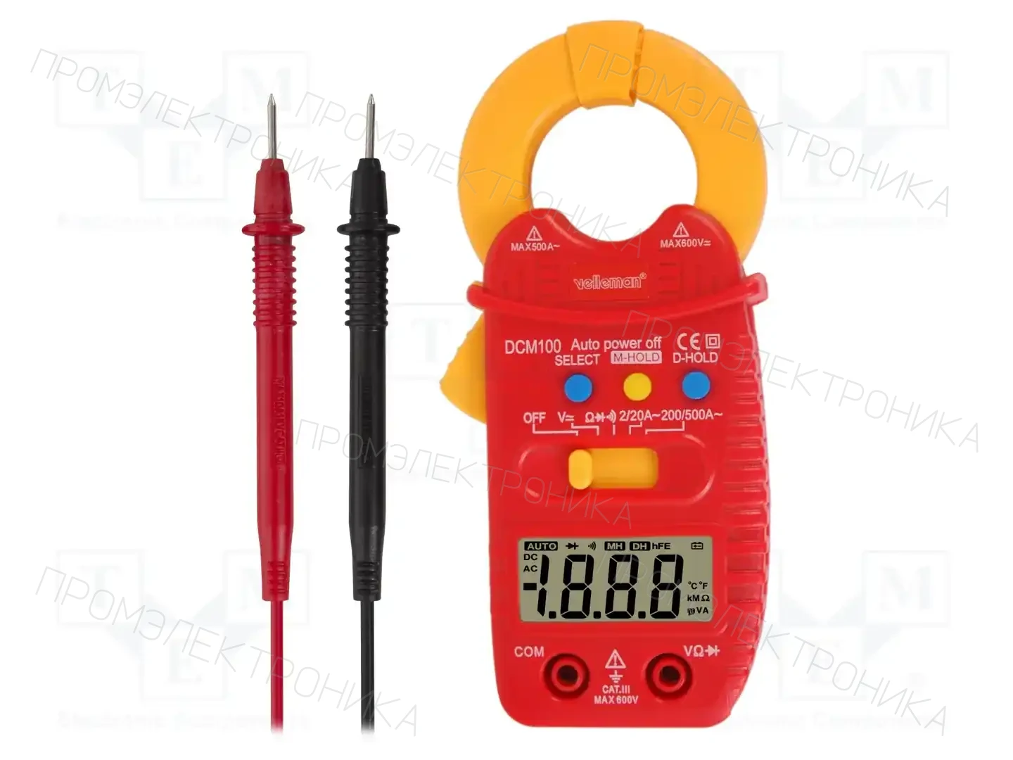 VELLEMAN DCM100 — Измерители клещевые насадки AC