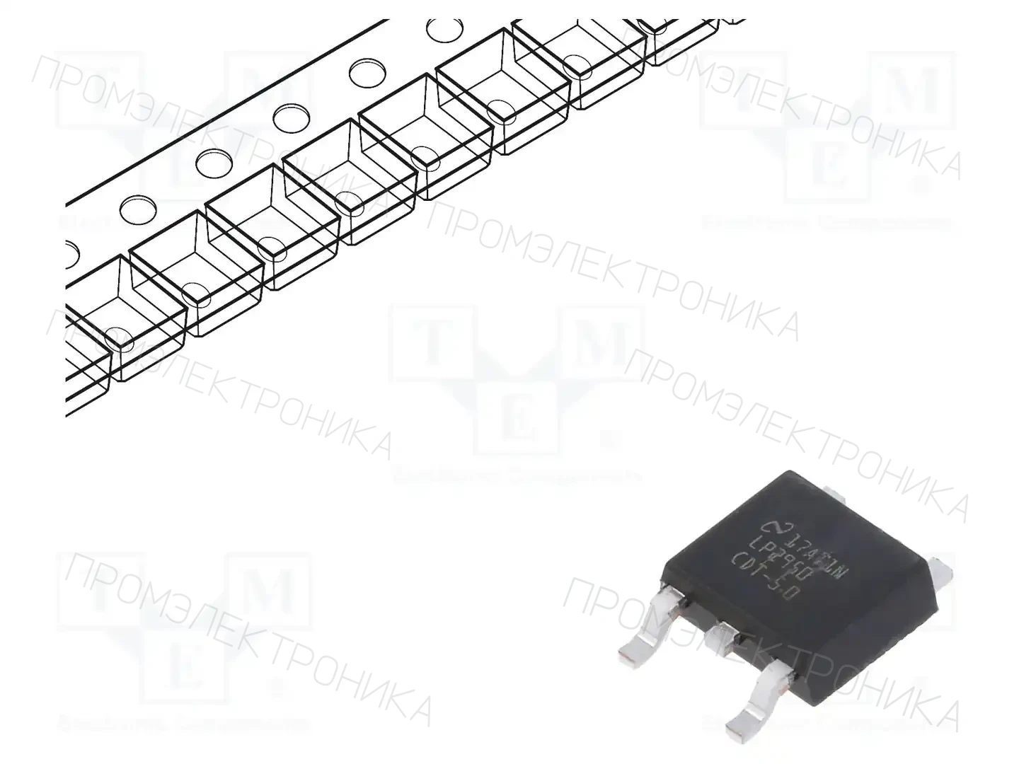 Texas Instruments LP2950CDTX-5.0/NOPB — Стабилизаторы напряжения нерегулир. LDO