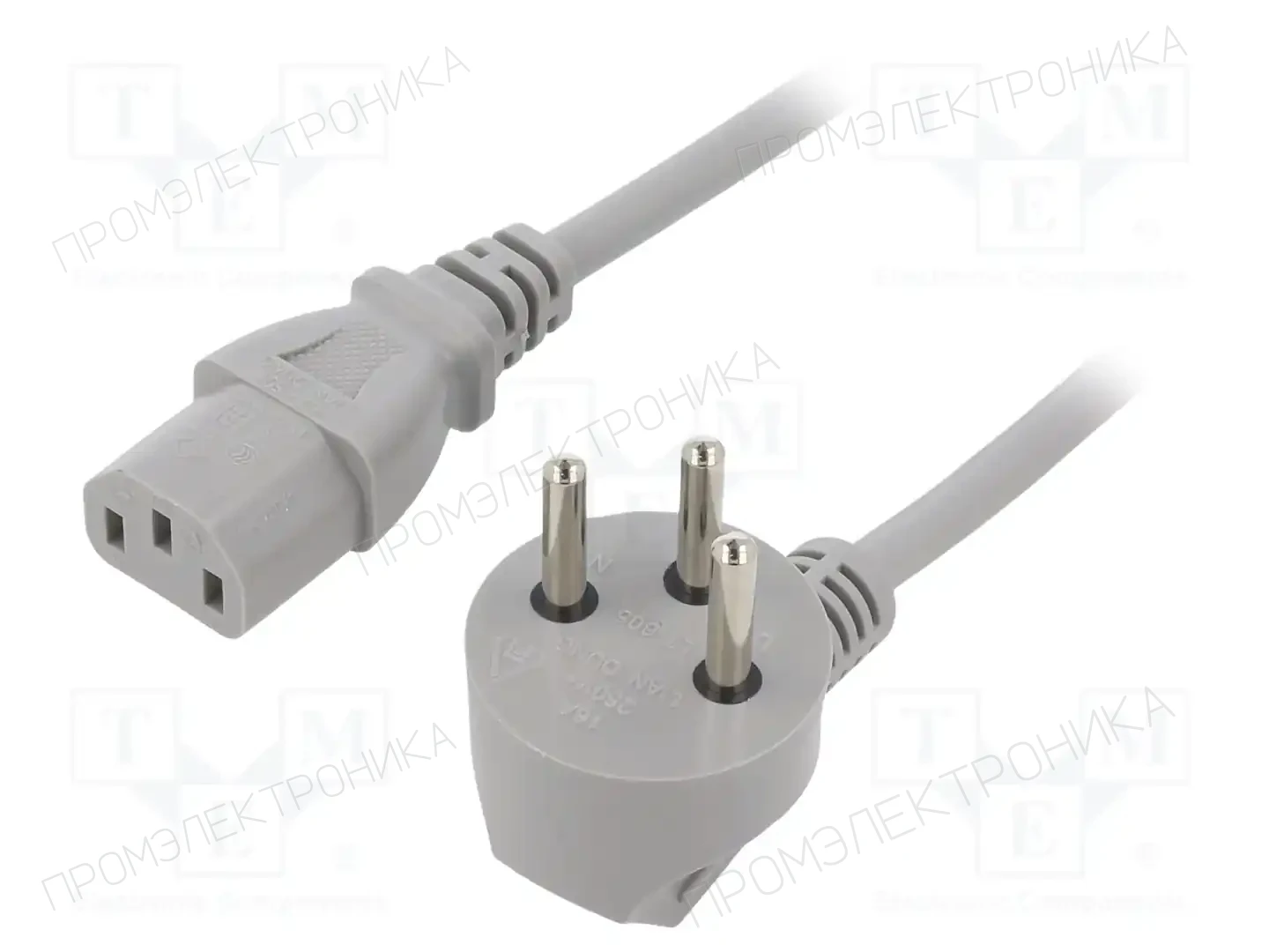 LIAN DUNG LT-605+501 H05VV-F 3X1.0 GRY 1.8M — Кабели питания компьютерные и универс